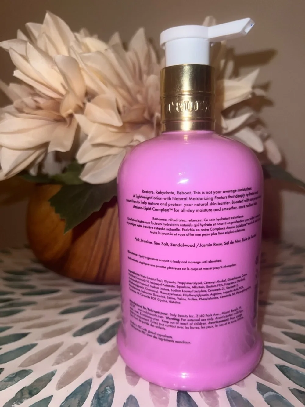 Truly‎ Beauty Smooth Legend Body Lotion 15oz Hydra Restore Pink Jasmine NEW
